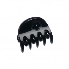 Very small size regular shape Hair jaw clip in Black