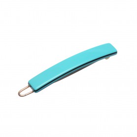 Very small size tiny and skinny shape Hair clip in Turquoise and black