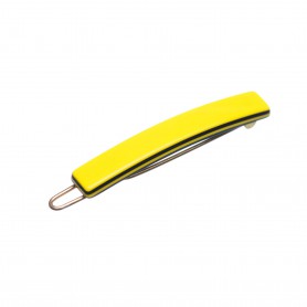 Very small size tiny and skinny shape Hair clip in Yellow and black