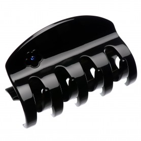 Large size regular shape hair jaw clip in Black