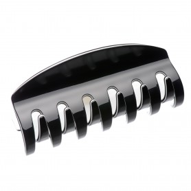 Very large size regular shape hair jaw clip in Black and White