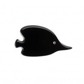 Small size fish shape brooch in Black