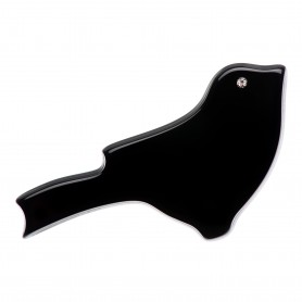 Medium size bird shape brooch in Black