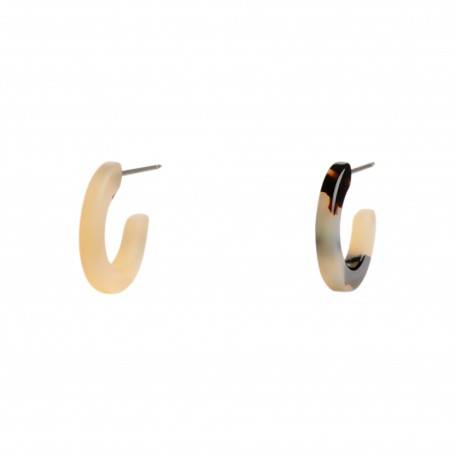 Buy Shivarth Fancy Earrings (Golden & Black Hoop Earring) Round Shape  Single Circle Metal Earrings Girls Online at Best Prices in India - JioMart.