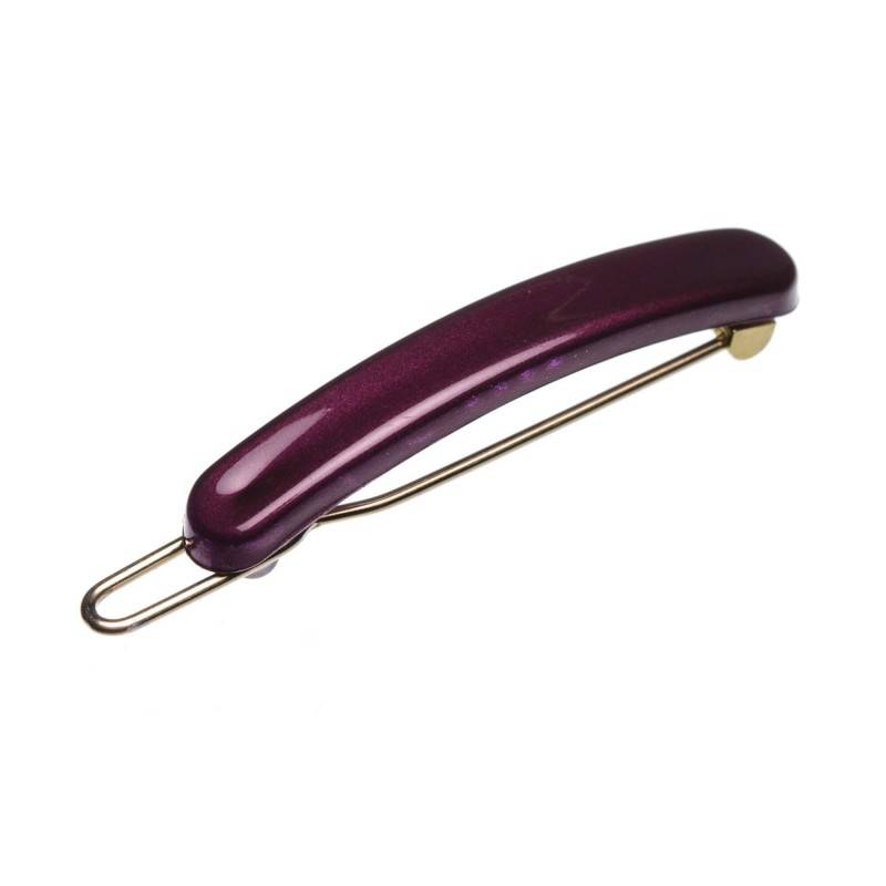 Very small size rectangular shape Hair clip in Violet