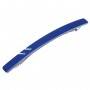 Medium size long and skinny shape Hair barrette in Blue and white