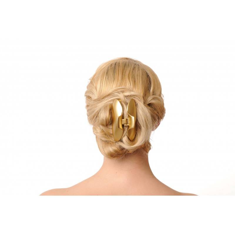 gold hair clips