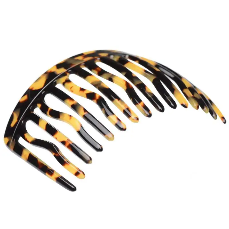 Large size regular shape Hair side comb in Tokyo dark