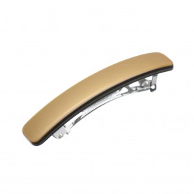 Small size rectangular shape Hair clip in Gold and black