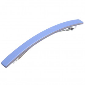 Medium size long and skinny shape Hair barrette in Sky blue and hazel
