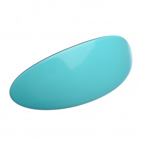 Very large size oval shape Hair barrette in Turquoise and black
