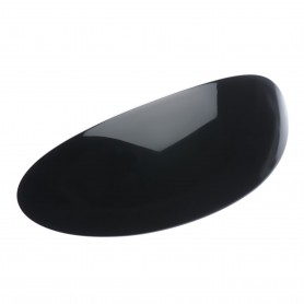 Very large size oval shape Hair barrette in Black and white