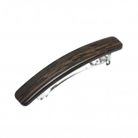 Small size rectangular shape Hair clip in Wood