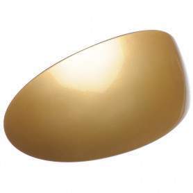 Extra large size oval shape Hair barrette in Gold and black