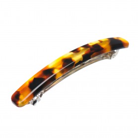 Small size rectangular shape Hair barrette in Cocoa beans