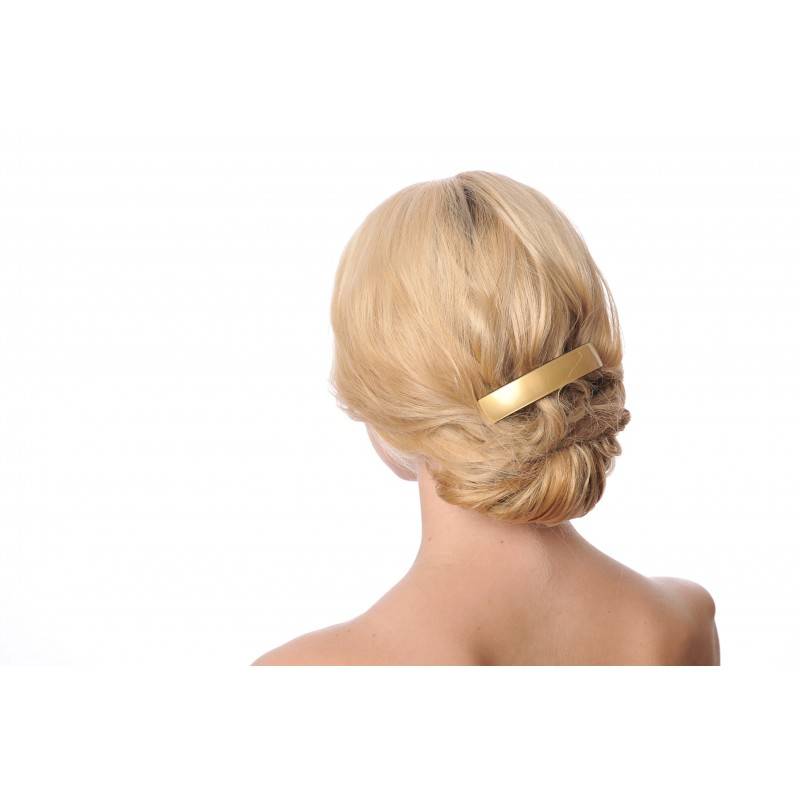 gold hair clips