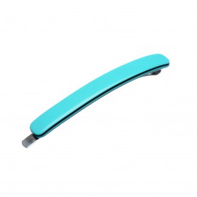 Small size skinny rectangular shape Bobby pin in Turquoise and black