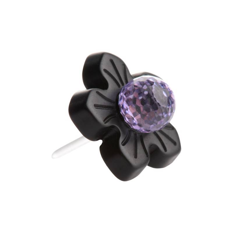 flower shape metal free earrings